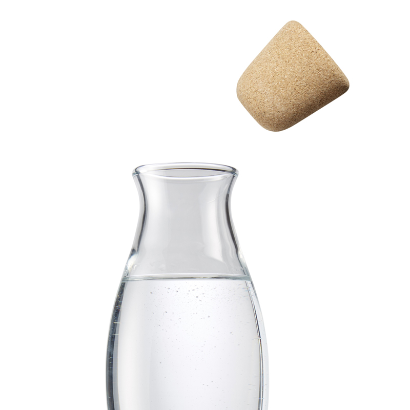 Achat Carafe filtrante en verre - charbon actif naturel - 1L avec bouchon  compteur - blanc en gros