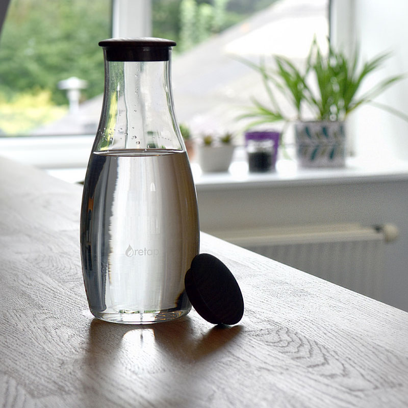 carafe en verre design retap sur pimp my bottle