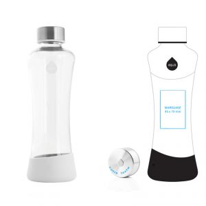 bouteille en verre personnalisée, cadeau design et écologique