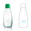 bouteille d'eau personnalisée en verre de 50 cl