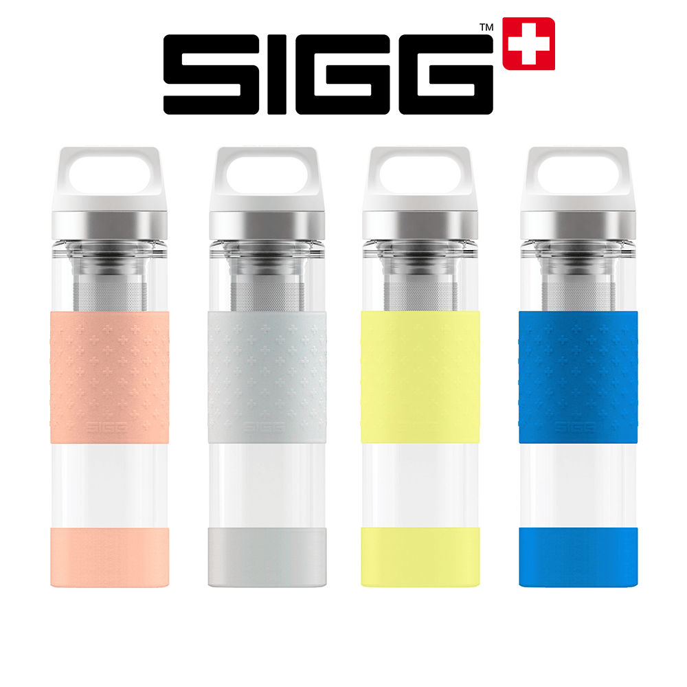 HOT & COLD Glass, bouteille isotherme en verre avec 2 filtres de SIGG