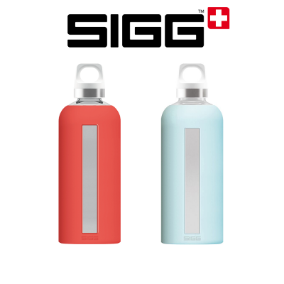 Gourde en verre Sigg, modèle Star, avec housse silicone, design et écologique