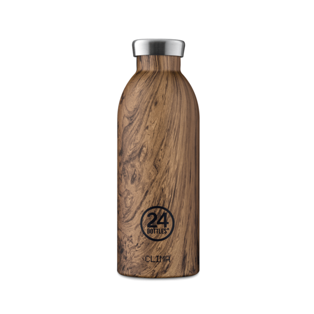 CLIMA BOTTLE Sequoia Wood, gourde isotherme en inox - 50 cl