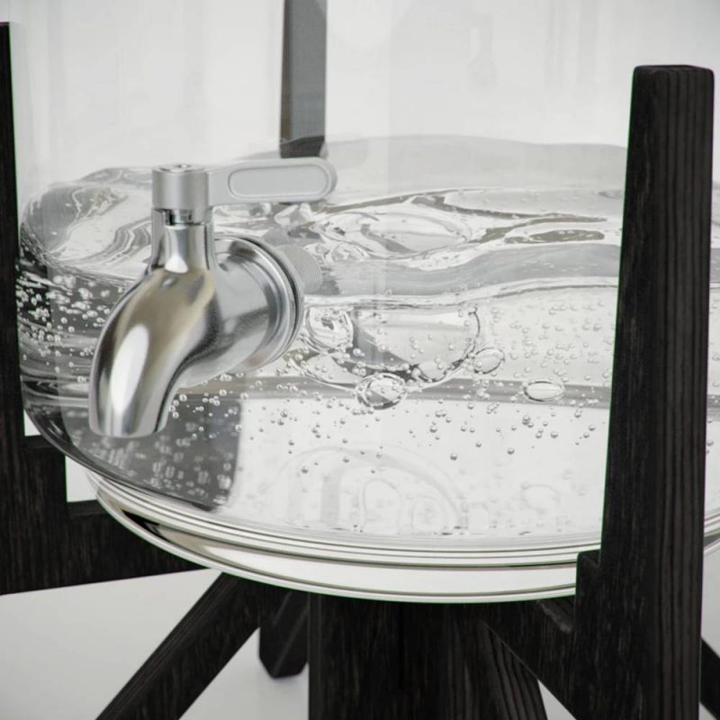 Carafe à eau filtrante en verre de Aquaovo