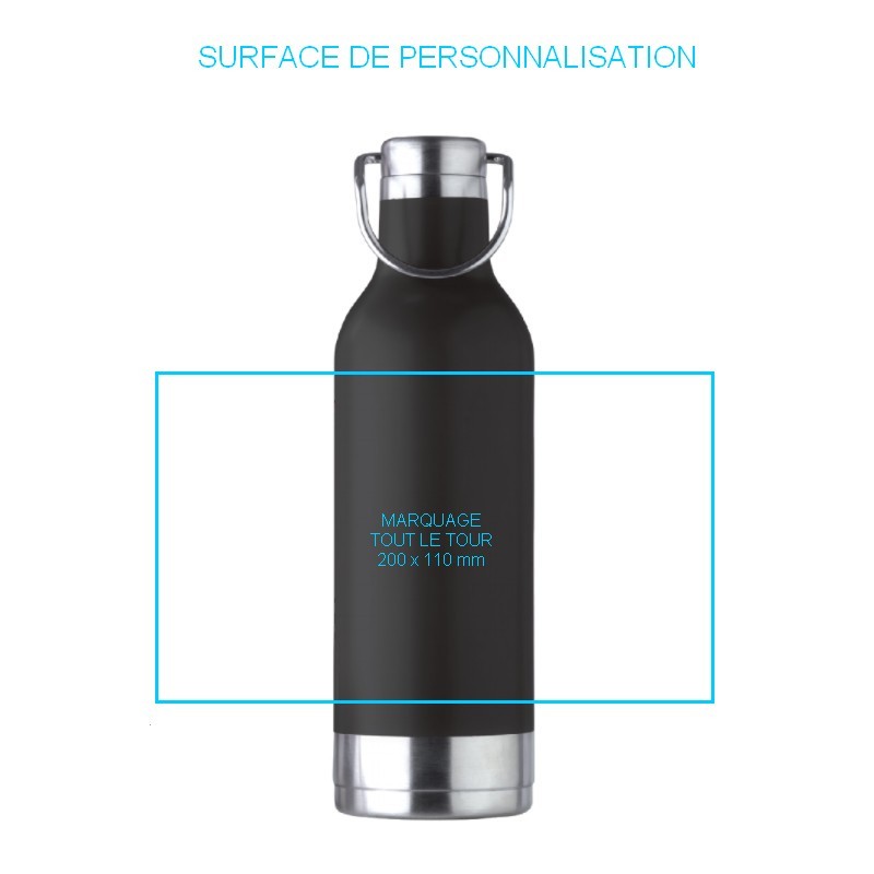 Petite bouteille isotherme personnalisée en inox 260 ml Buddha