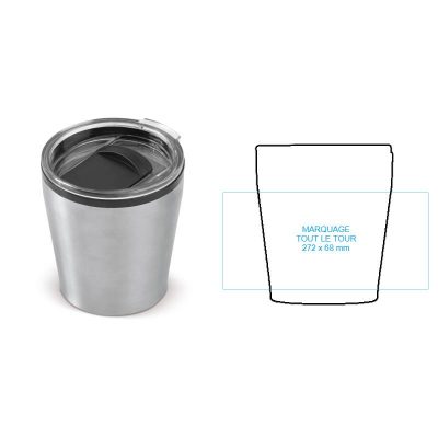 Mug de bureau personnalisé en inox, isotherme et design par Pimp my bottle