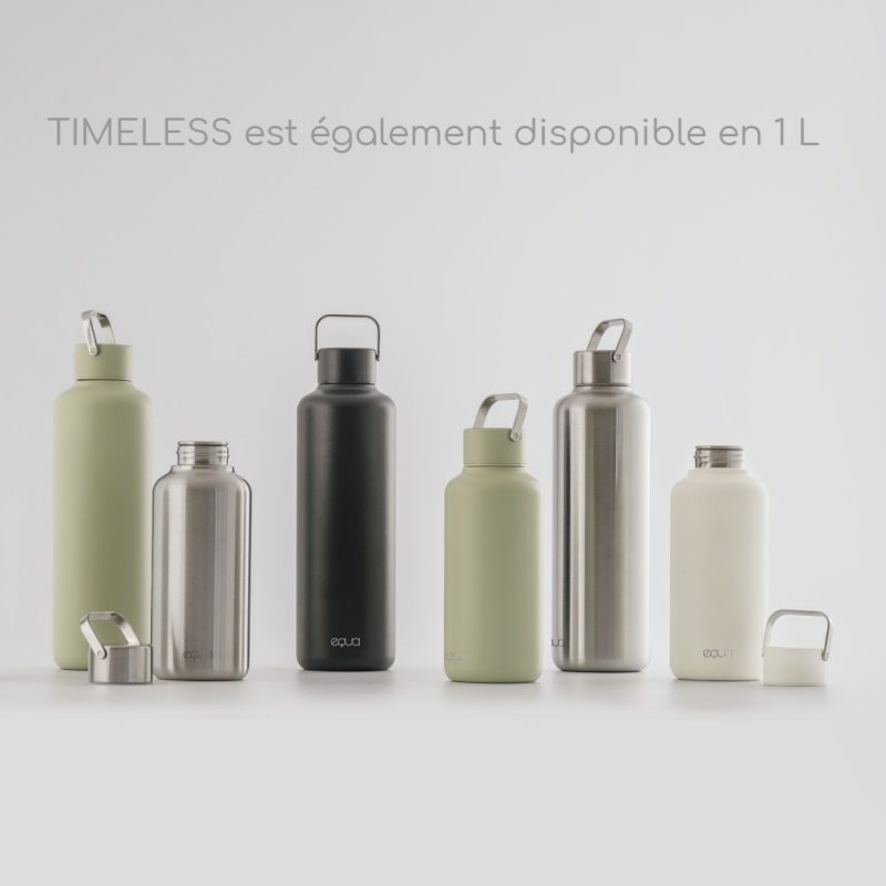 Gourdes d'eau inox et design, gourdes réutilisables by Equa, chez Pimp my Bottle