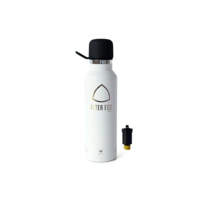bouteille filtrante blanc noir 1 filtre