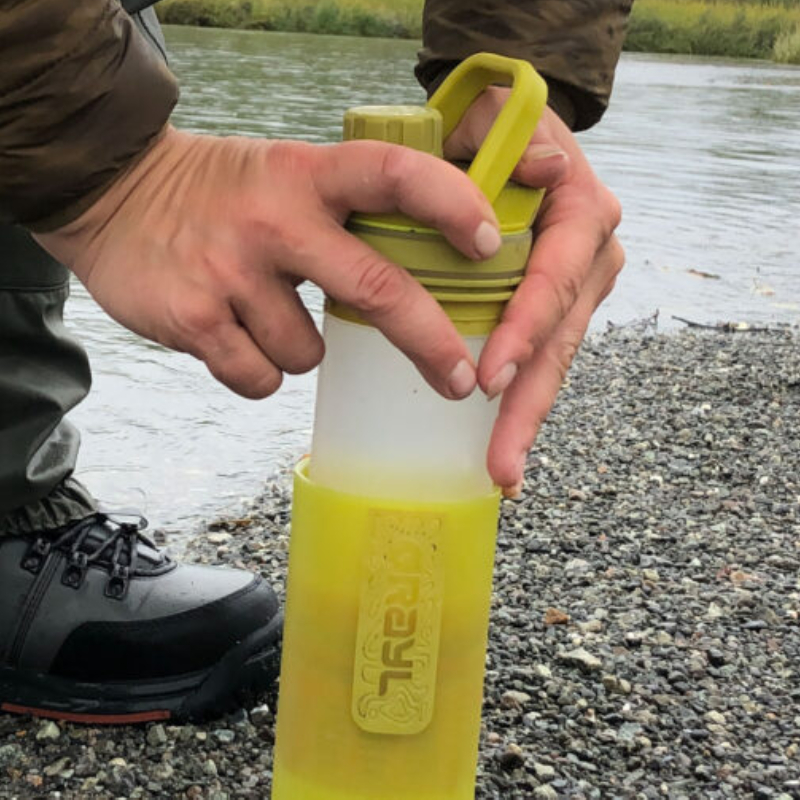 Gourde filtrante eau non potable Grayl, purificateur d'eau nomade