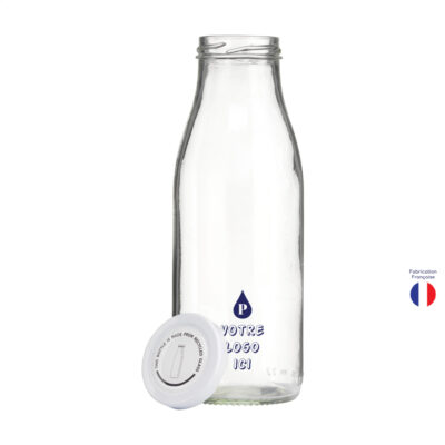 Bouteille en verre clair personnalisable avec bouchon à vis, une bouteille en verre pas chère