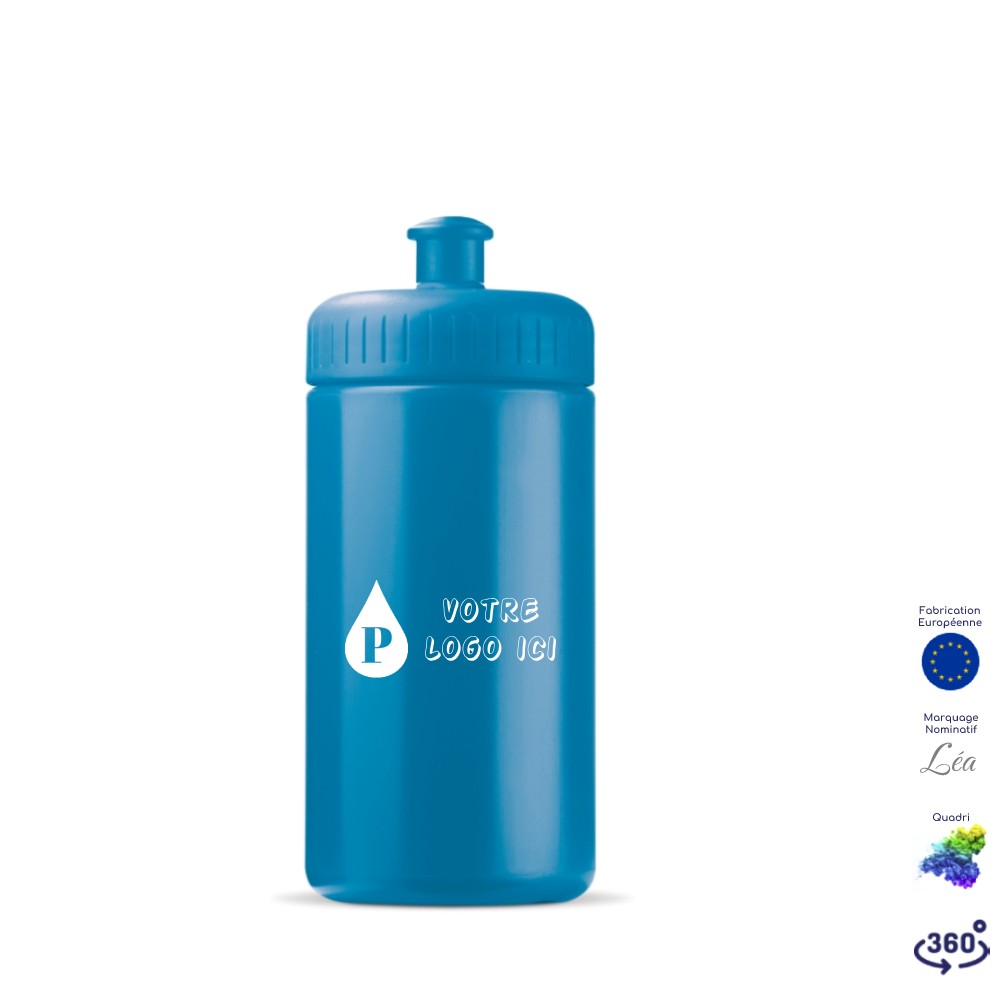 Petite bouteille réutilisable My Only Bottle STYLE bleue - 500mL