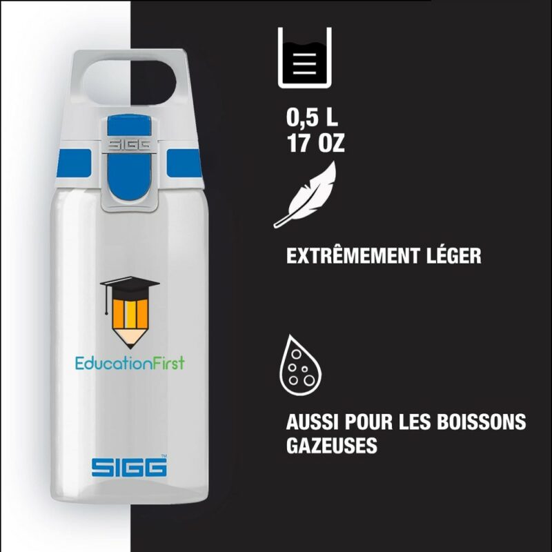 Gourde personnalisée en Tritan pimp-my-bottle, gourde imprimable avec le logo d'un établissement scolaire