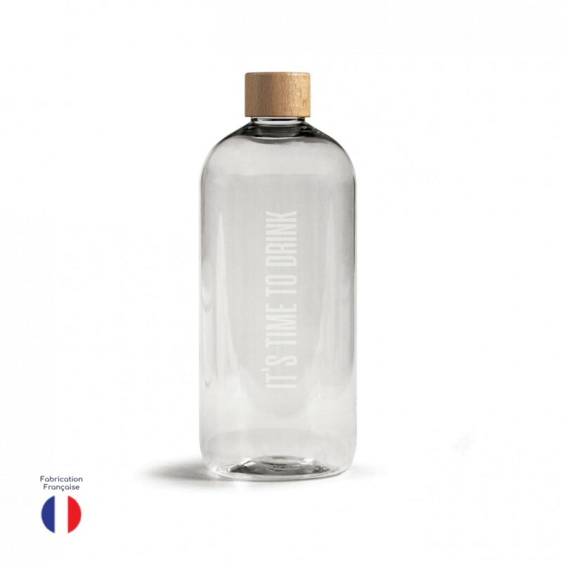Gourde plastique recyclé made in France imprimable avec un logo ou un texte