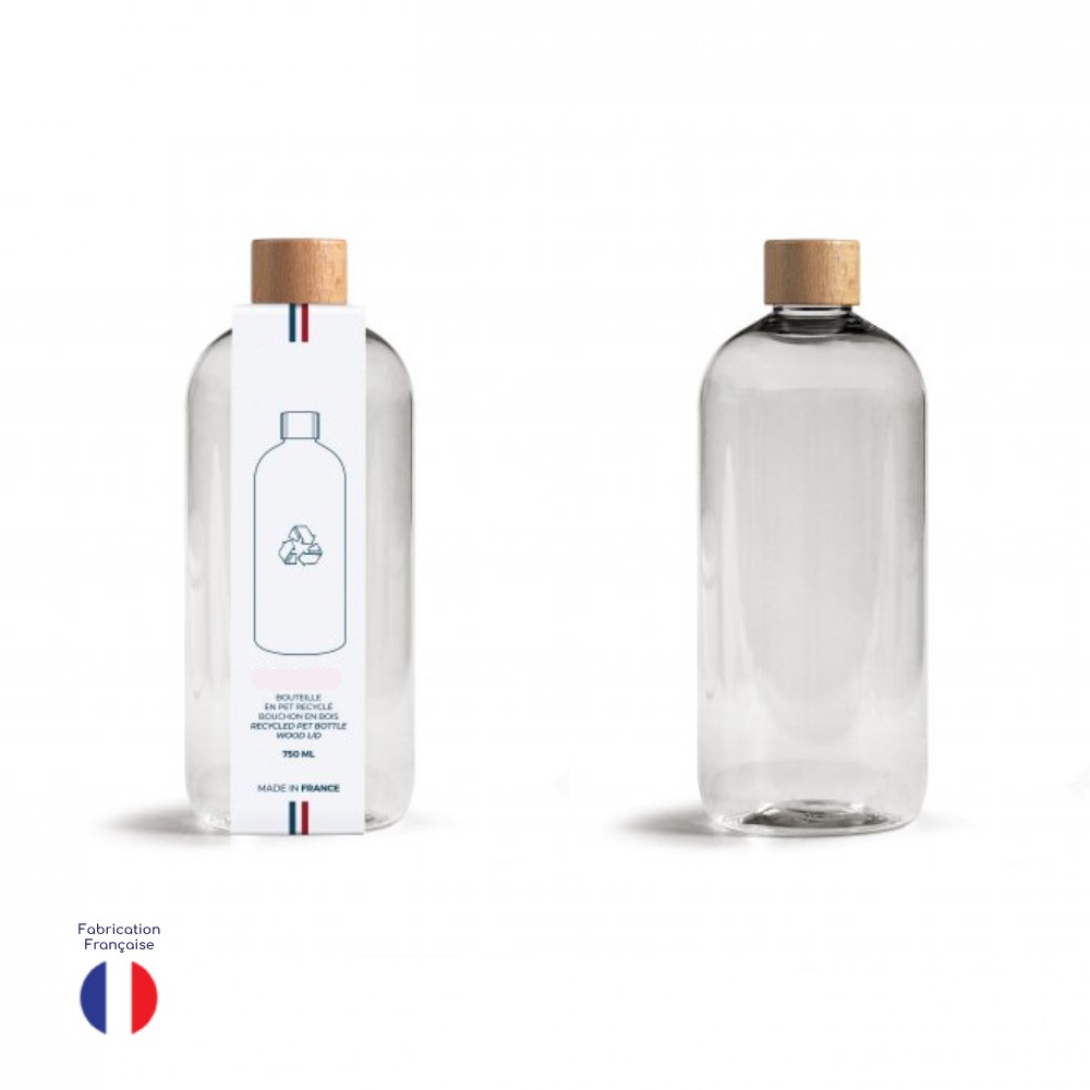 Gourde Sculpture Refresh transparente, 1,0 l, transparent /blanc-01572010-00001