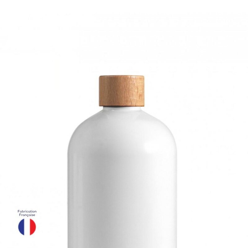 Gourde publicitaire en plastique recyclé de fabrication française, gourde design à imprimer