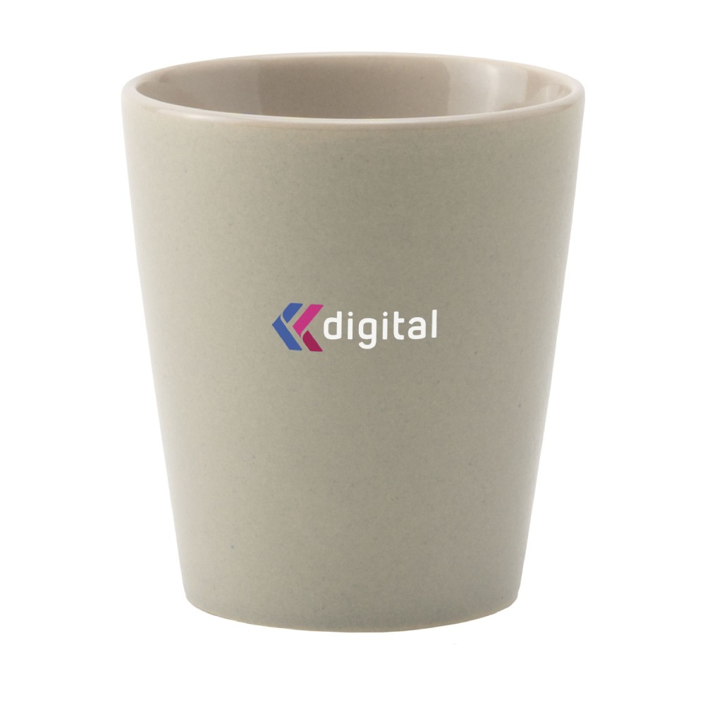 Tasse personnalisable en céramique sans anse, finition mat