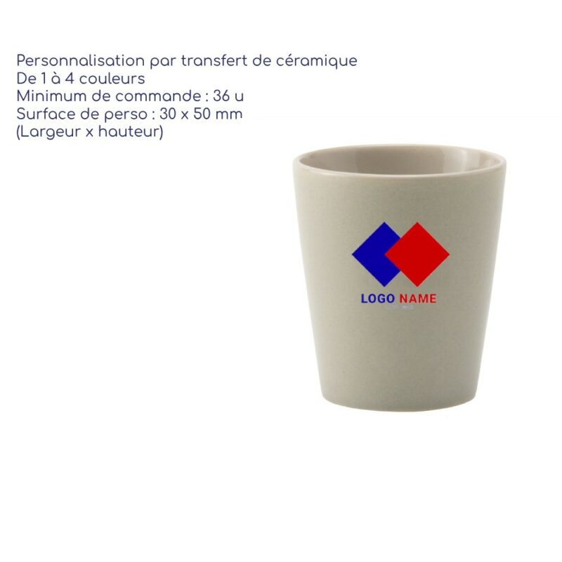 Tasse personnalisable en céramique pour entreprise et bureau, ou comme cadeau promotionnel