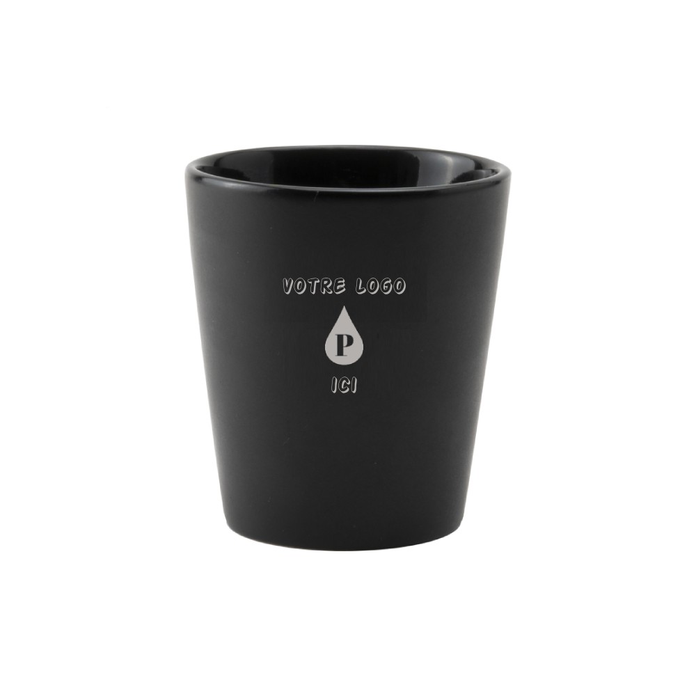 Tasse personnalisable en céramique sans anse, finition mat