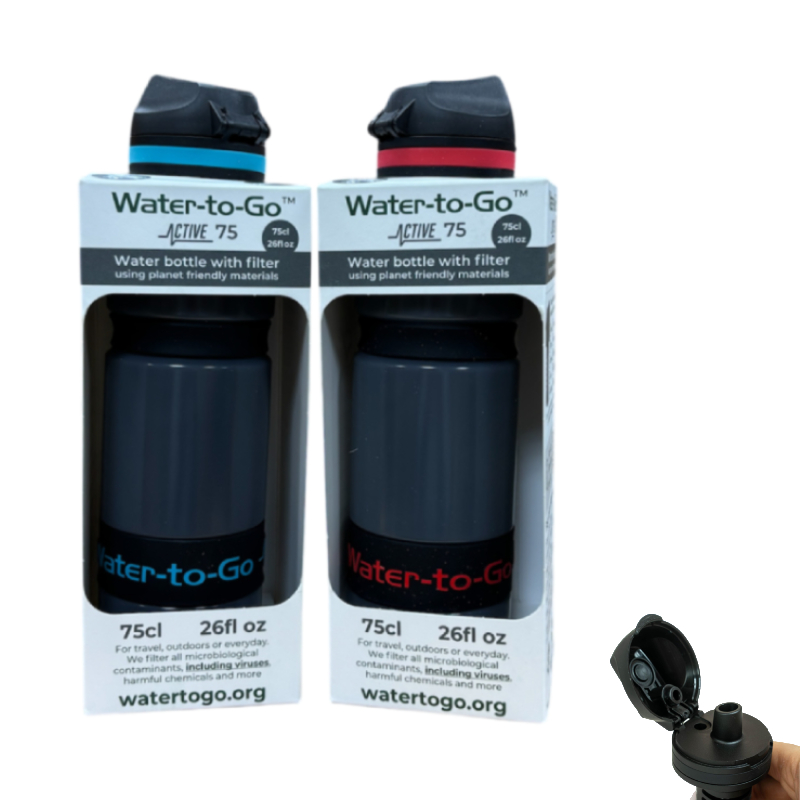 Water to go, gourde filtrante avec filtre de voyage