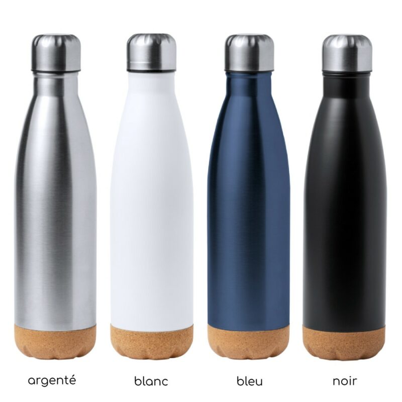 Gourde publicitaire avec logo Praia de Pimp-my-Bottle, une gourde à personnaliser