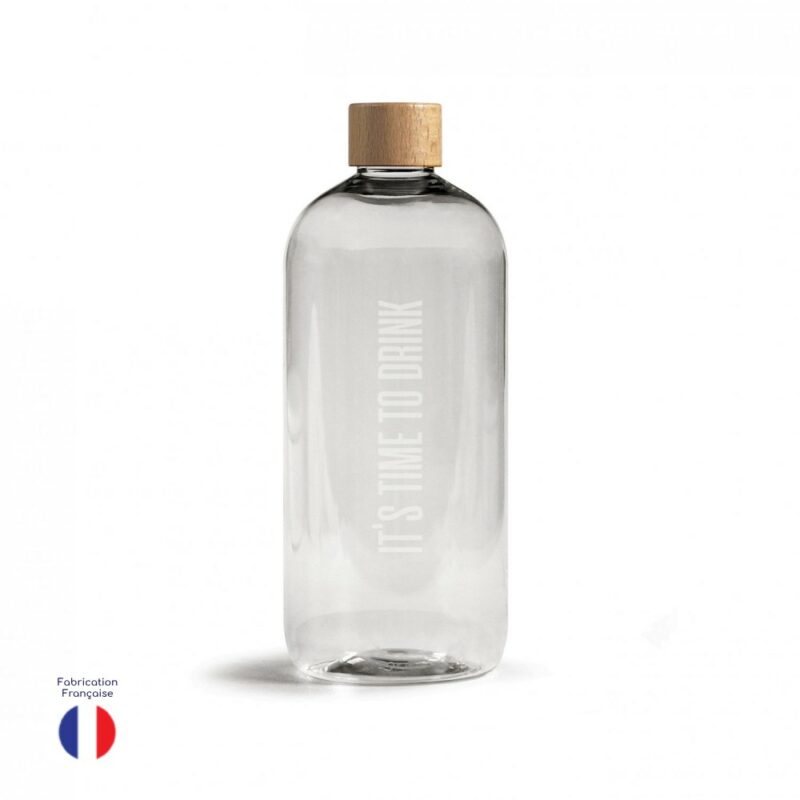 Gourde publicitaire française en plastique, objet pub