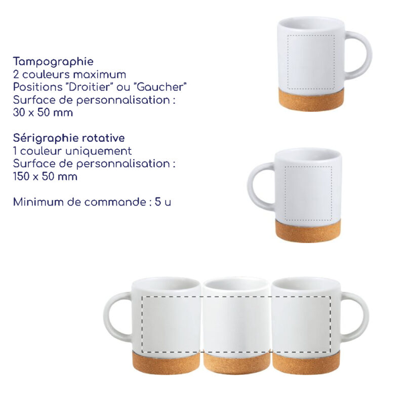 Mug publicitaire en céramique personnalisé avec un logo pour les pros