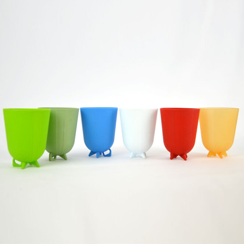 Gobelet pliable design, gobelet personnalisé avec un logo