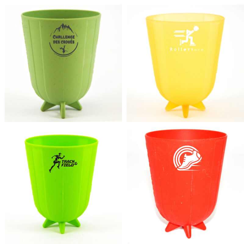 Gobelet pliable personnalisé pour le sport, gobelet publicitaire