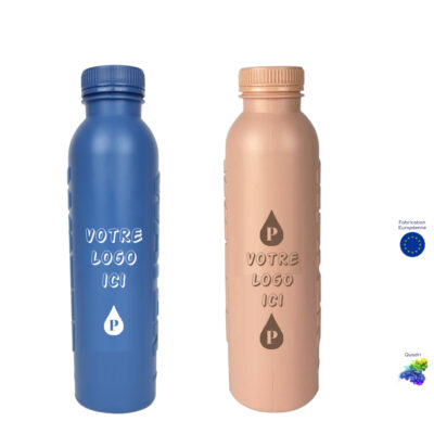 Bouteille pré-remplie personnalisable en canne à sucre, bouteille d'eau