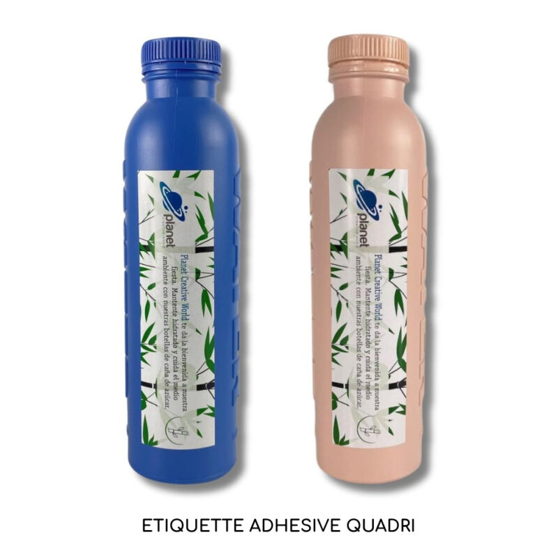 Personnalisation bouteille par étiquette adhésive, technique d'impression économique