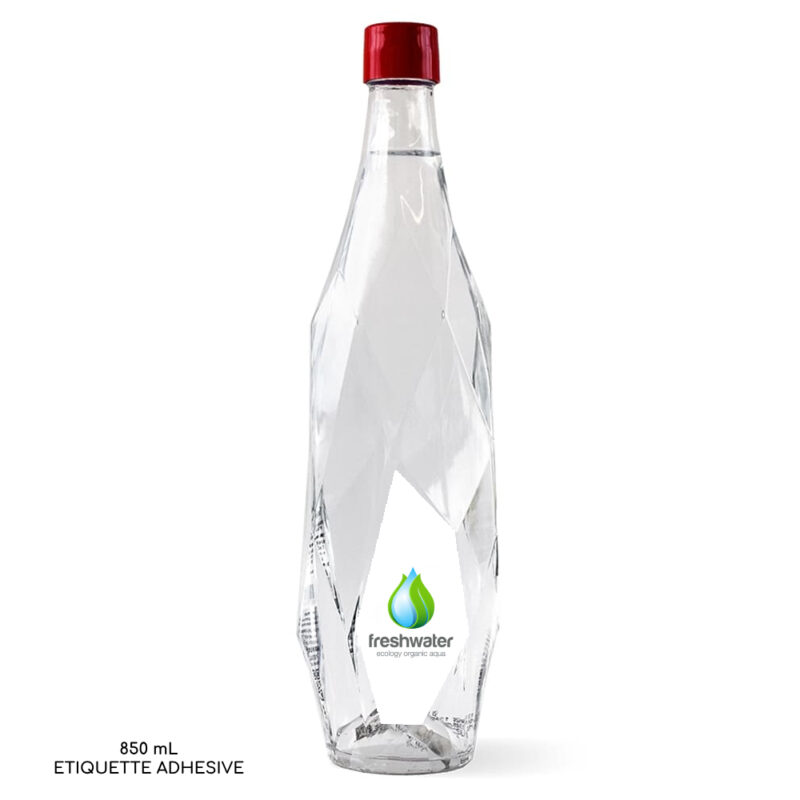 Bouteille d'eau pré-remplie de 85 cl, bouteille publicitaire en alternative aux bouteilles individuelles