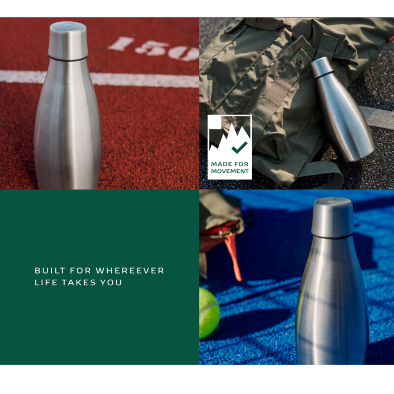 Bouteille inox personnalisable design et isotherme, 100% étanche