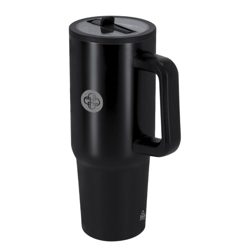 Mug de voyage design à personnaliser avec un logo comme objet publicitaire