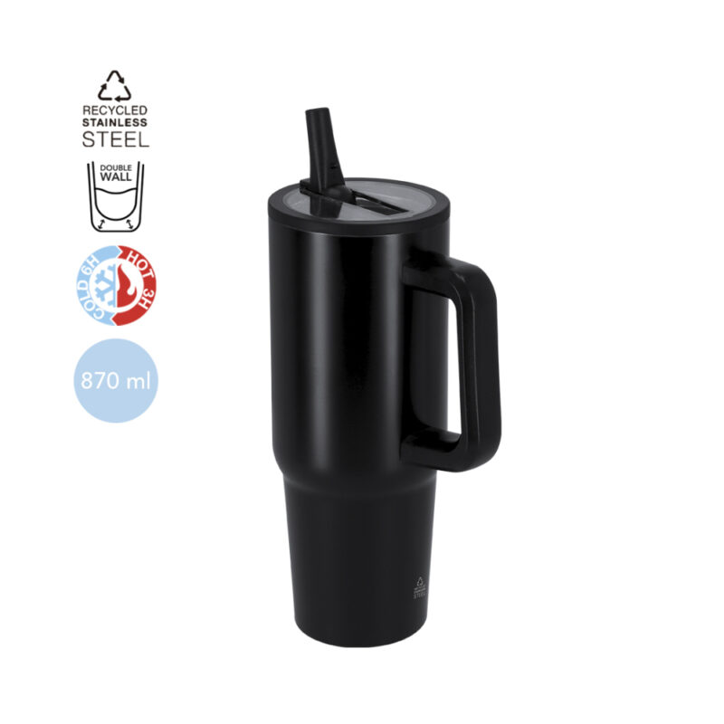 Mug de voyage en inox recyclé, un mug design et durable