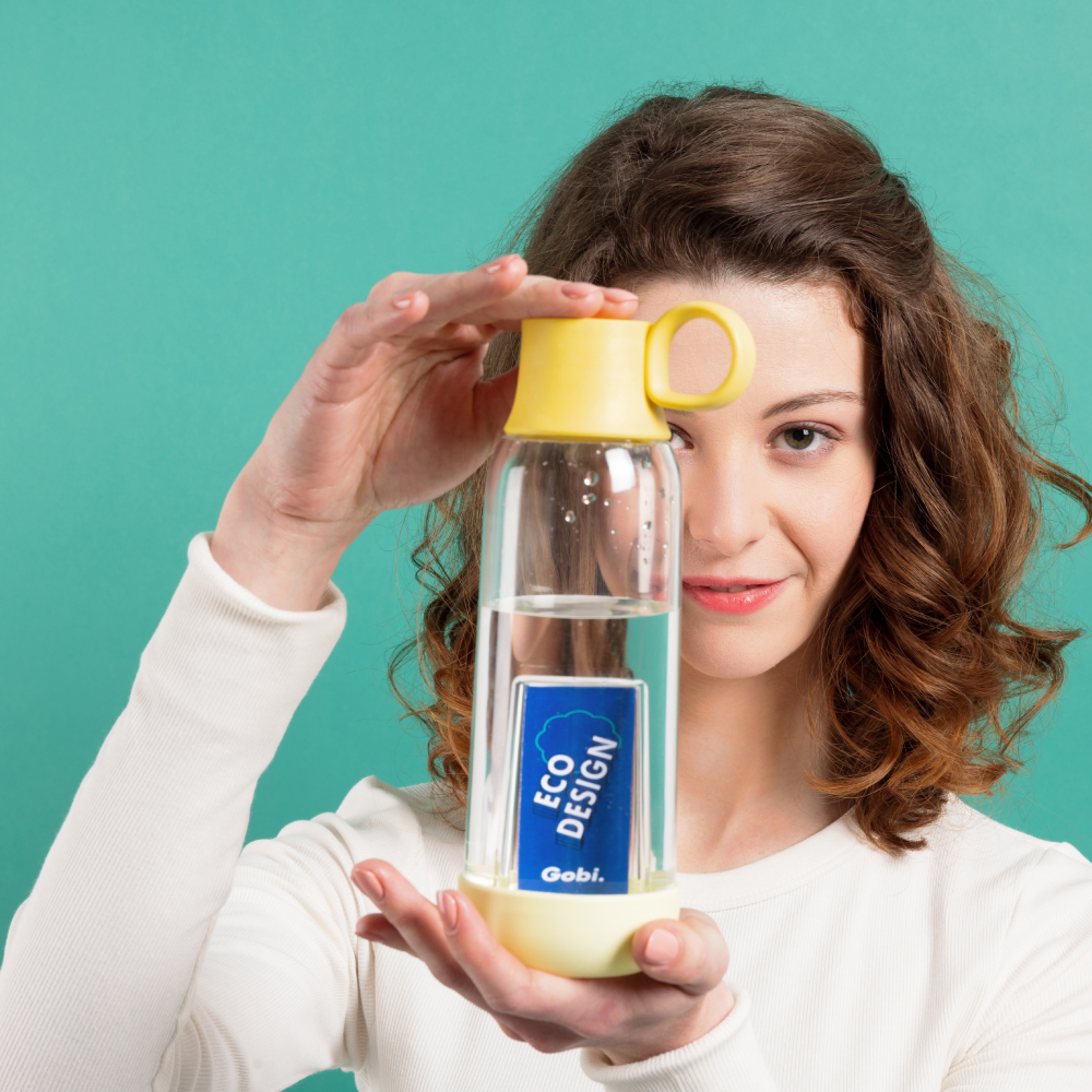 Gourdes publicitaires écologiques fabriquées en France, la Gourde Gobi design et personnalisable