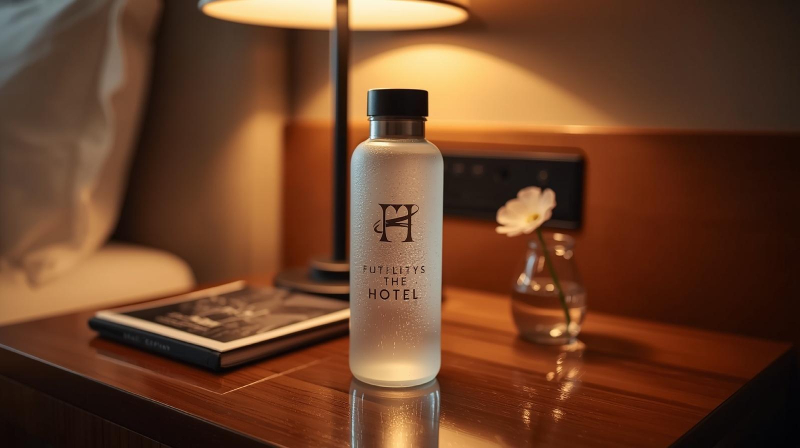 Hydratation corporate responsable dans l'hôtellerie, solutions RSE et économiques