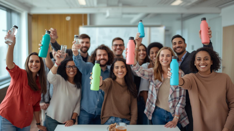 Solutions d'hydratation durables, la gourde personnalisée comme outil RSE